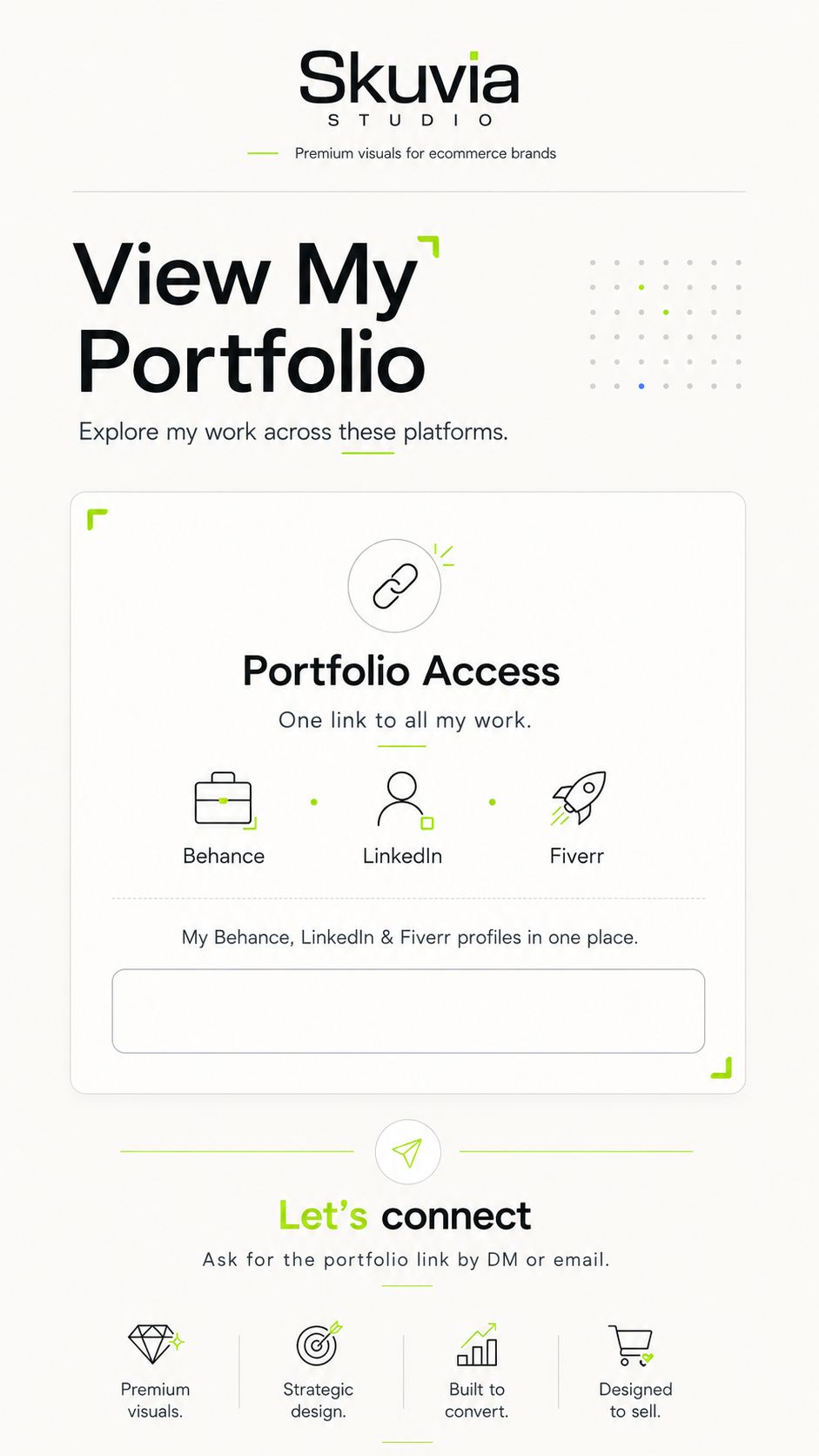 Diseño de landing page para el portfolio de Skuvia Studio